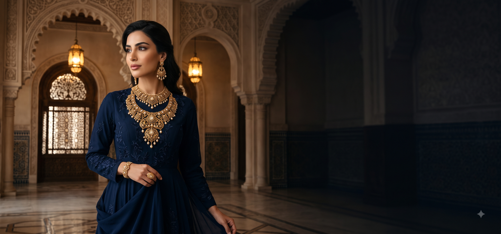 Asma Salman luxury jewellery campaign